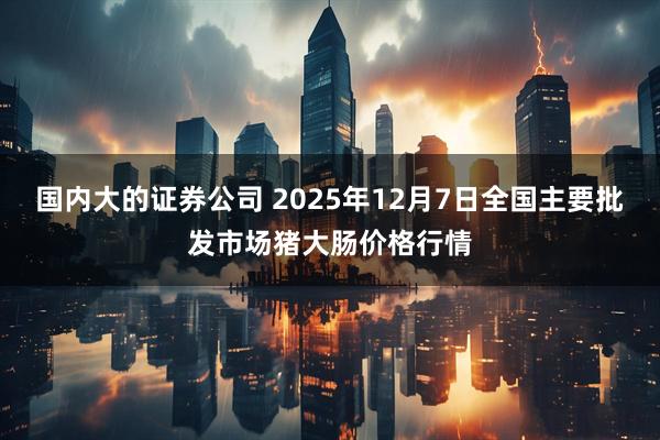 国内大的证券公司 2025年12月7日全国主要批发市场猪大肠价格行情